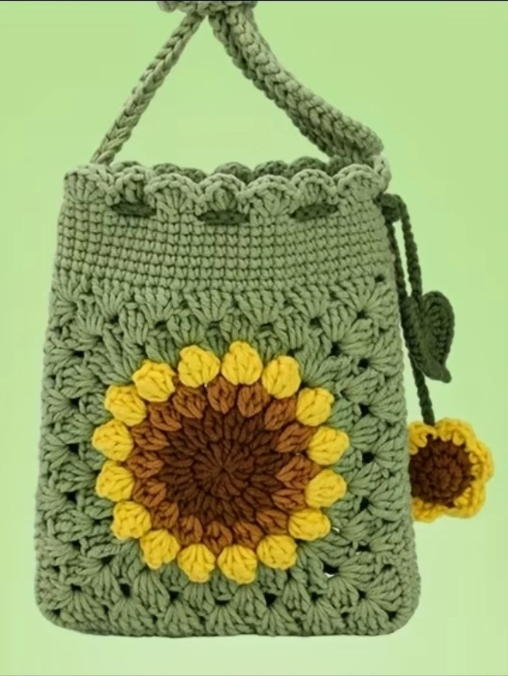 DIY Sunflower Crossbody Phone Bag Crochet For Beginners All Tools Included New